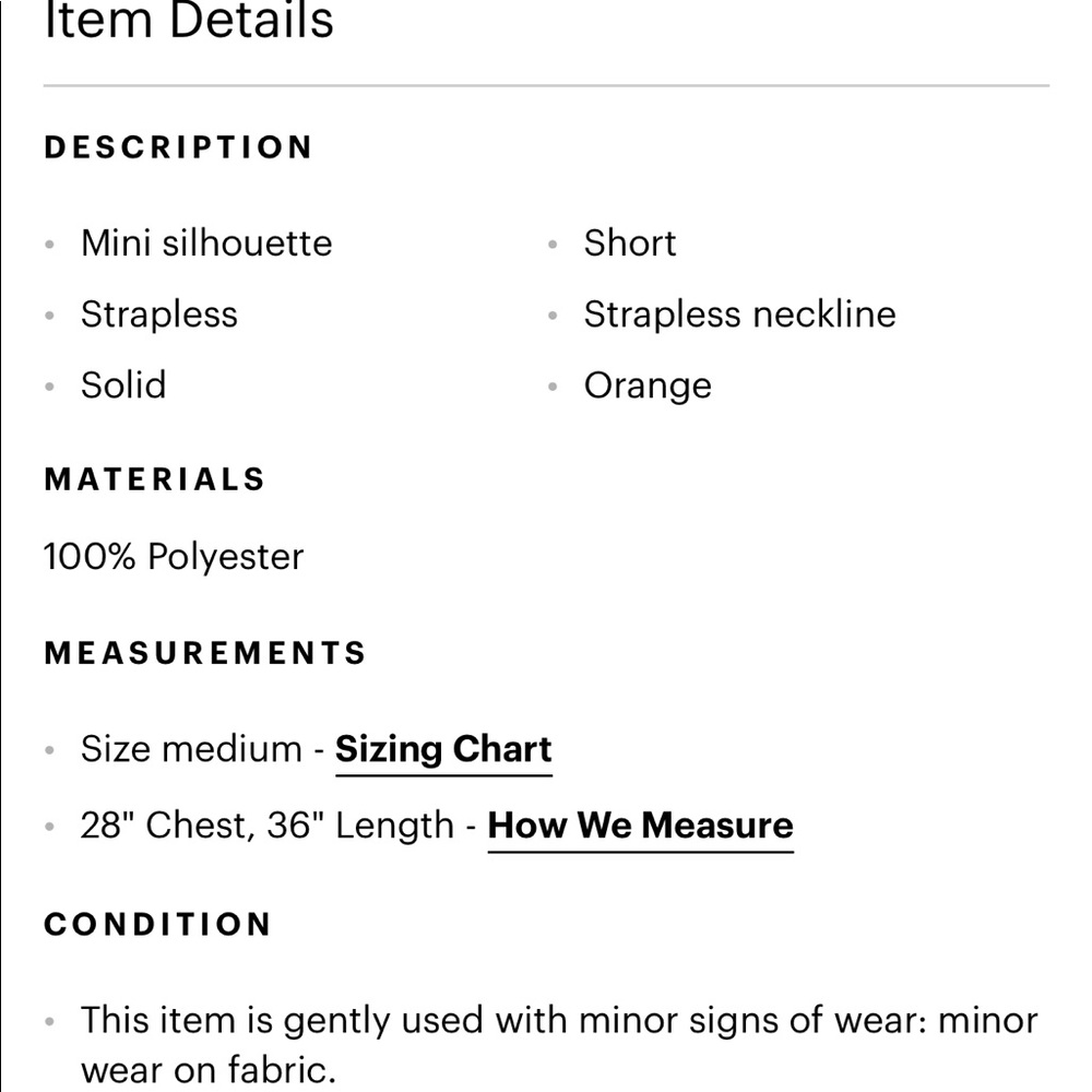 Casting Orange Strapless High Low Dress - Picture 10 of 10